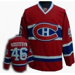 Hockey Montreal Canadiens #46 Andrei Kostitsyn Red Jersey