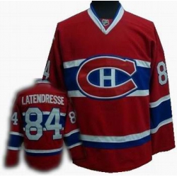 Hockey Montreal Canadiens #84 Guillaume Latendresse Stitched Replithentic Red Jersey