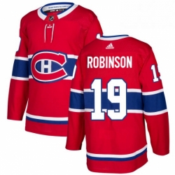 Mens Adidas Montreal Canadiens 19 Larry Robinson Authentic Red Home NHL Jersey 