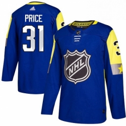 Mens Adidas Montreal Canadiens 31 Carey Price Authentic Royal Blue 2018 All Star Atlantic Division NHL Jersey 
