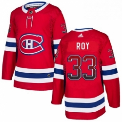 Mens Adidas Montreal Canadiens 33 Patrick Roy Authentic Red Drift Fashion NHL Jersey 