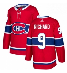 Mens Adidas Montreal Canadiens 9 Maurice Richard Premier Red Home NHL Jersey 