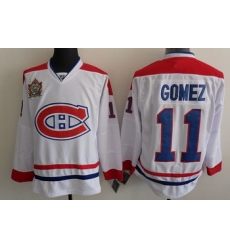 Montreal Canadiens 11 Gomez White Jerseys Classic