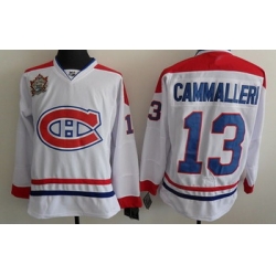 Montreal Canadiens 13 Cammalleri White Jerseys Classic