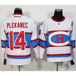 Montreal Canadiens #14 Plekanec White New CH Stitched NHL Jersey