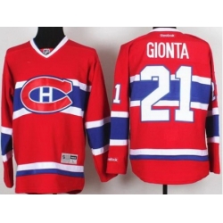 Montreal Canadiens 21 Brian Gionta Red NHL Hockey Jerseys