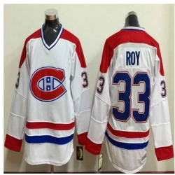 Montreal Canadiens #33 Patrick Roy White Stitched NHL Jersey