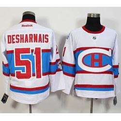 Montreal Canadiens #51 Desharnais  White New CH Stitched NHL Jersey