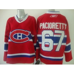 Montreal Canadiens 67 MAX PACIORETTY Premier Home Red Hockey Jerseys