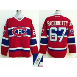 Montreal Canadiens #67 Max Pacioretty Red Autographed Stitched NHL
