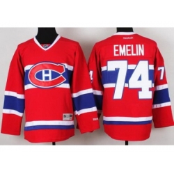 Montreal Canadiens 74 Alexei Emelin Red NHL Hockey Jerseys