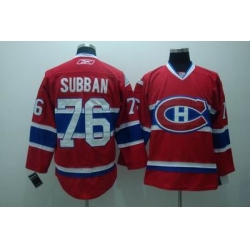 Montreal Canadiens #76 P.K. Subban red Jerseys
