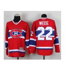 NHL Jerseys Montreal Canadiens #22 Weise red[weise]