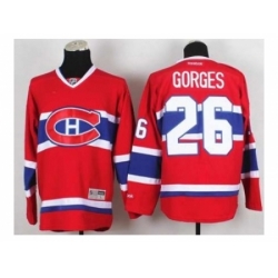 NHL Jerseys Montreal Canadiens #26 Gorges red