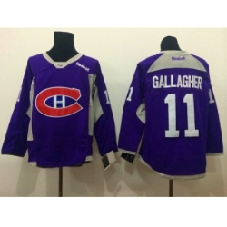 NHL Montreal Canadiens #11 gallagher purple jerseys