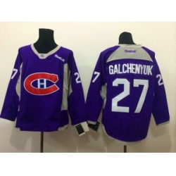NHL Montreal Canadiens #27 galchenyuk purple jerseys