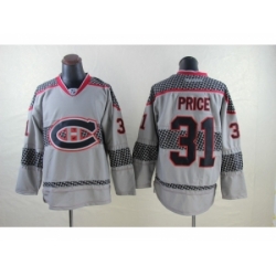 NHL Montreal Canadiens #31 Carey Price Charcoal Cross Check Jerseys