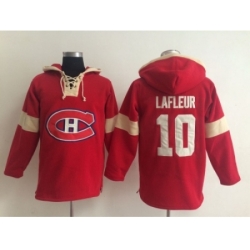 NHL montreal canadiens #10 lafleur red jersey[pullover hooded sweatshirt]