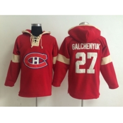 NHL montreal canadiens #27 galchenyuk red jersey[pullover hooded sweatshirt]