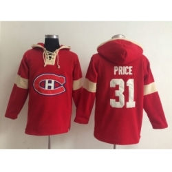 NHL montreal canadiens #31 price red jersey[pullover hooded sweatshirt]