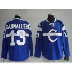 hockey Montreal Canadiens #13 CAMMALLERI blue Jersey