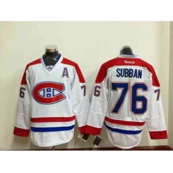 nhl jerseys montreal canadiens #76 subban white[patch A]