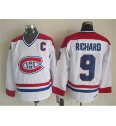 nhl jerseys montreal canadiens 9 richard white[patch C]