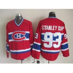 nhl jerseys montreal canadiens 93 stanleycup red