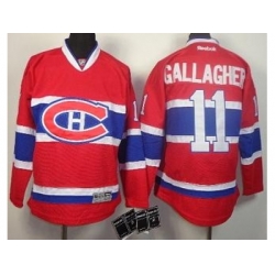 Kids Montreal Canadiens 11 Brendan Gallagher Red NHL Jerseys