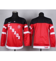NHL Youth Team Canada Olympic blank red jerseys[100 th]