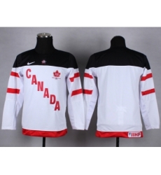 NHL Youth Team Canada Olympic blank white jerseys[100 th]