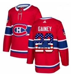 Youth Adidas Montreal Canadiens 23 Bob Gainey Authentic Red USA Flag Fashion NHL Jersey 