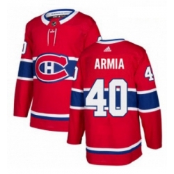 Youth Adidas Montreal Canadiens 40 Joel Armia Premier Red Home NHL Jersey 