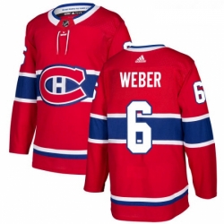 Youth Adidas Montreal Canadiens 6 Shea Weber Premier Red Home NHL Jersey 