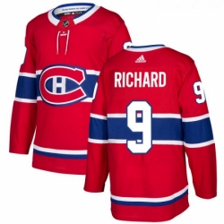 Youth Adidas Montreal Canadiens 9 Maurice Richard Authentic Red Home NHL Jersey 