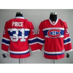 Youth Jerseys Montreal Canadiens 31 PRICE red