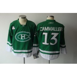 Youth KIDS Montreal Canadiens #13 CAMMALLERI CH green jersey