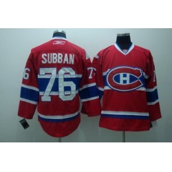 Youth Montreal Canadiens #76 P.K. Subban red Jerseys