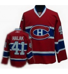 Youth hockey jerseys Montreal Canadiens #41 Jaroslav Halak Stitched Replithentic Red Jersey