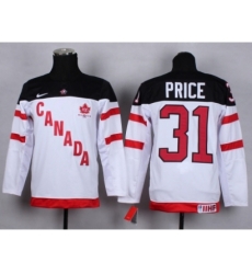 Youth nhl team canada #31 price white jerseys[100 th]