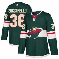 Men Adidas Wild 36 Mats Zuccarello Green NHL jersey