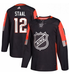 Mens Adidas Minnesota Wild 12 Eric Staal Authentic Black 2018 All Star Central Division NHL Jersey 