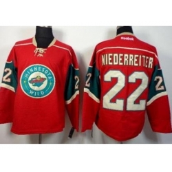Minnesota Wild 22 Nino Niederreiter Red Stitched NHL Jersey