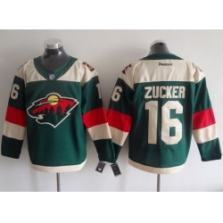 Wild #16 Jason Zucker Green 2016 Stadium Series Stitched NHL Jersey