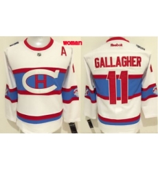 Canadiens #11 Brendan Gallagher White 2016 Winter Classic Womens Stitched NHL Jersey