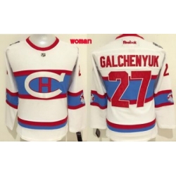 Canadiens #27 Alex Galchenyuk White 2016 Winter Classic Womens Stitched NHL Jersey