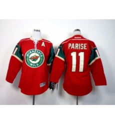 NHL Youth minnesota wild #11 parise red jerseys