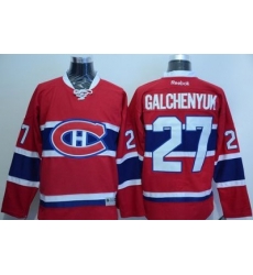 Women Montreal Canadiens #27 Alex Galchenyuk Red Home Stitched NHL Jersey
