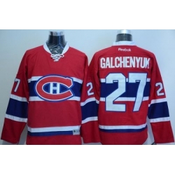 Women Montreal Canadiens #27 Alex Galchenyuk Red Home Stitched NHL Jersey