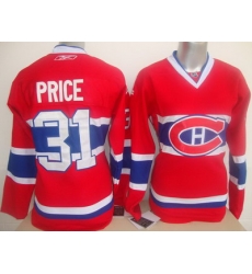 Women Montreal Canadiens 31 Price Red NHL Jersey